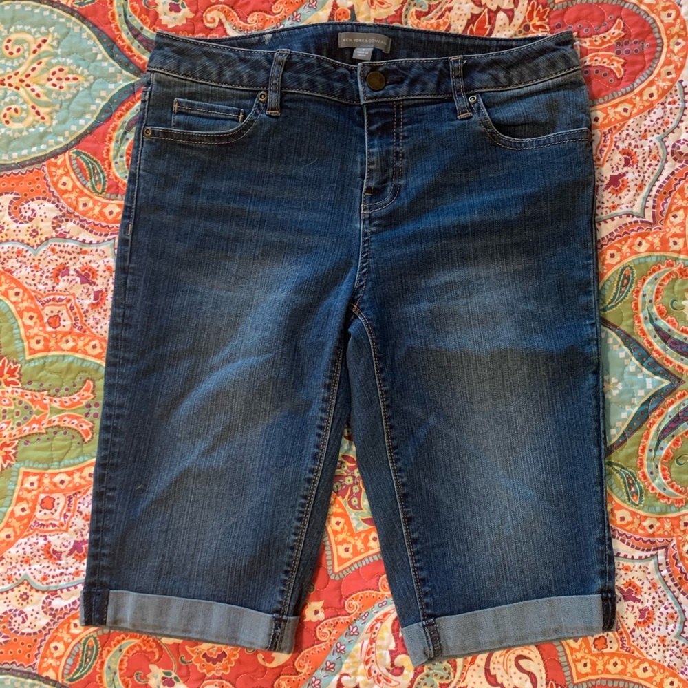Denim Bermuda shorts